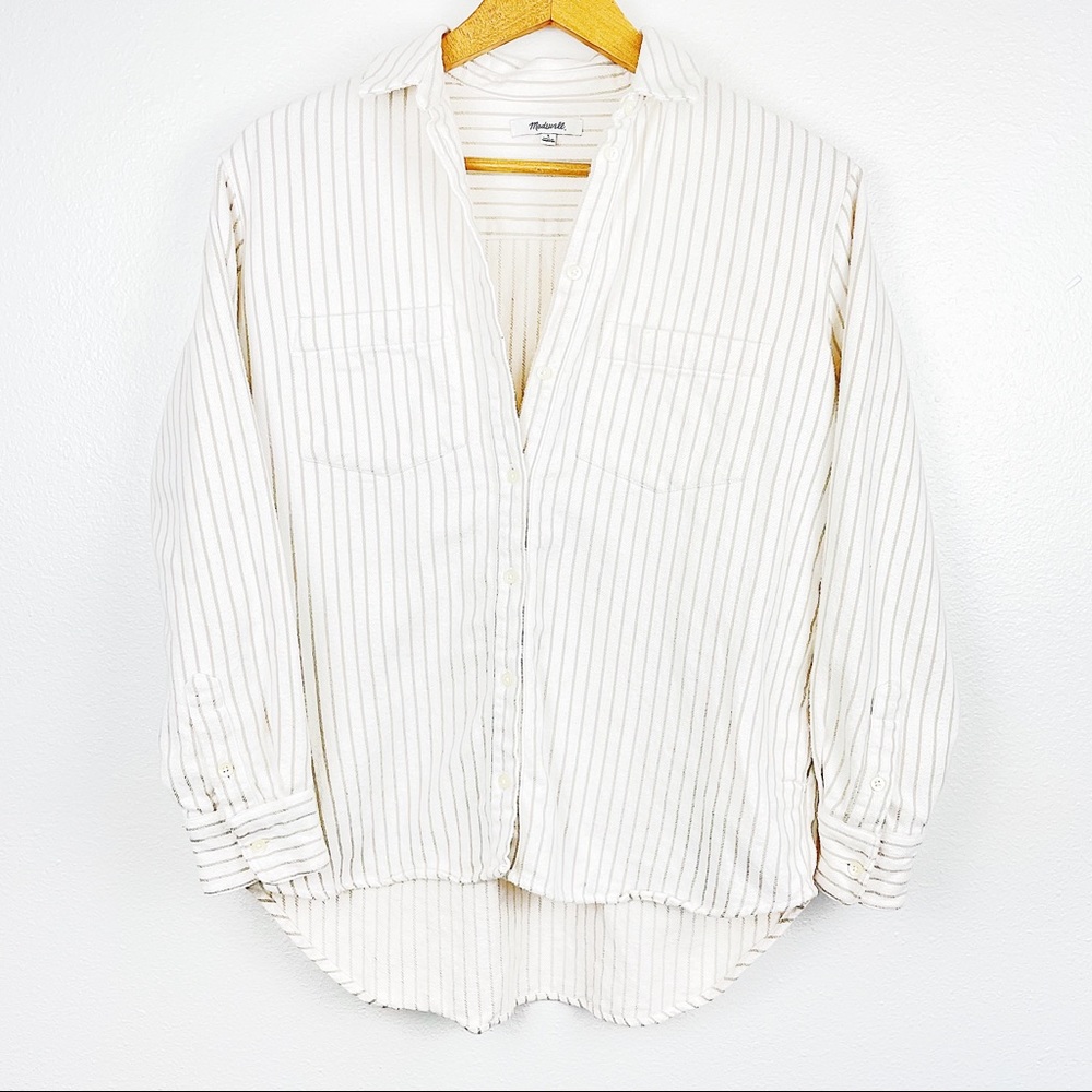 Madewell Cotton Cozy Flannel Classic Ex-Boyfriend Shirt
